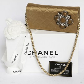 CHANEL Couture Evening Bag in Coppered Silk Satin