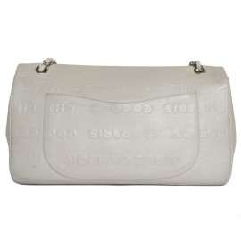 CHANEL 2.55 double flap bag in cream leather