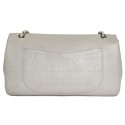 CHANEL 2.55 double flap bag in cream leather