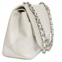 CHANEL 2.55 double flap bag in cream leather