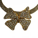 Collier Marguerite de Valois nœud strass 