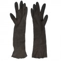 CHRISTIAN DIOR shoulder-length gloves brown suede