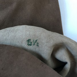 Gants mi-longs CHRISTIAN DIOR en suède marron