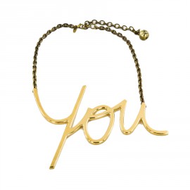 Collier "You" LANVIN doré