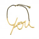 Collier "You" LANVIN doré