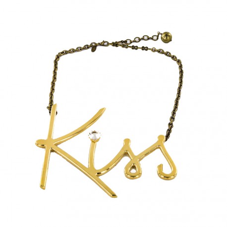 Collier "Kiss" LANVIN doré