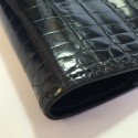 Couverture d'agenda HERMES en crocodile porosus noir