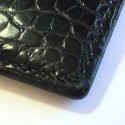 Couverture d'agenda HERMES en crocodile porosus noir