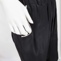 Pantalon CHANEL t40fr en soie noir