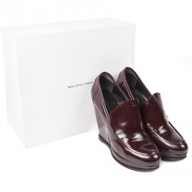 Bordeaux varnish BALENCIAGA T 40 EN leather pumps