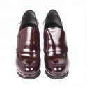 Escarpins BALENCIAGA T 40 FR cuir bordeaux