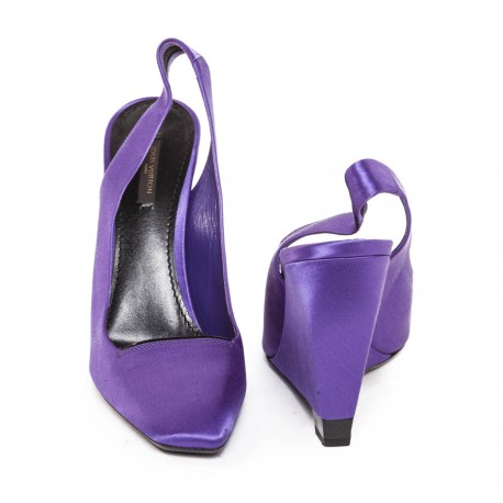 Escarpins LOUIS VUITTON T 40 satin duchesse violet