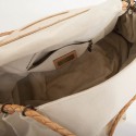 GIVENCHY Collector tote bag in beige canvas and leather