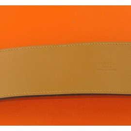 Ceinture T85 HERMÈS "Shadow" en cuir veau barénia t85