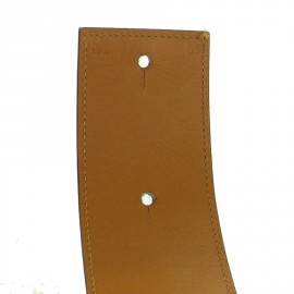 HERMES 'Shadow' T85 belt in brown barénia leather