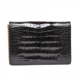 Pochette Pascal MORABITO en crocodile noir