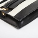 VALENTINO leather two-tone black and beige bag