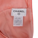 Robe CHANEL saumon pâle T38  mousseline de soie