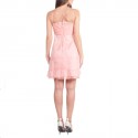 Dress pale salmon CHANEL chiffon silk T38