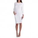 Robe CHANEL Blanche T 38 en maille 