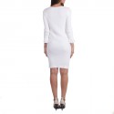 Robe CHANEL Blanche T 38 en maille 