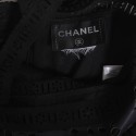 Evening dress CHANEL T 36 EN black silk and leather