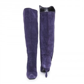 Bottes MARC JACOBS T 36.5 veau velours violet