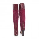 bottes CHLOE T 36.5 Bordeaux