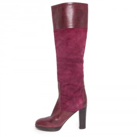 bottes CHLOE T 36.5 Bordeaux