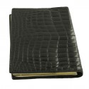 porte-agenda HERMES crocodile noir