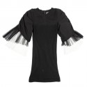 CHANEL T36 black cotton dress