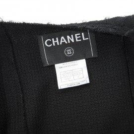 Veste CHANEL T 42 soie noire