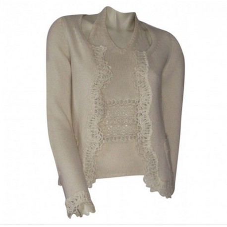 CHANEL Twinset cashmere T...