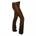 GUCCI brown leather pants