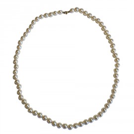 Collier MARGUERITE DE VALOIS perles nacrées en pâte de verre