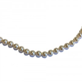 Collier MARGUERITE DE VALOIS perles nacrées en pâte de verre