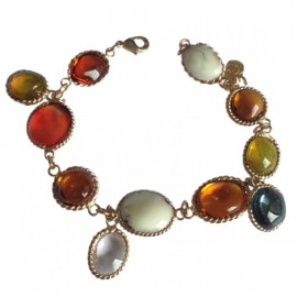 Bracelet gros cabochons MARGUERITE DE VALOIS