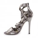 Sandales hautes JIMMY CHOO T39,5 argenté