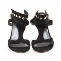 High t 38.5 STUART WEITZMAN Black Suede sandals