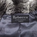 REBECCA gray chinchilla fur coat 46FR