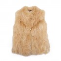 GA fur sleeveless vest