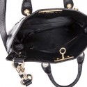 MARC JACOBS bag in black smooth leather and crystals