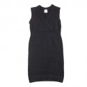 Robe CHANEL T36 en cachemire noir sans manche