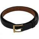 FRANCK NAMANI men's belt in blue night crocodile leather