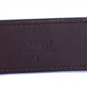 Ceinture HERMES T 90 en cuir swift bordeaux foncé fermoir mousqueton en  argent palladié