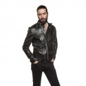 Blouson GUCCI perfecto cuir lisse noir