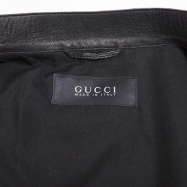 Blouson GUCCI perfecto cuir lisse noir