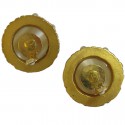  CHANEL vintage clip-on earrings in gilded metal, pearls 