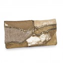 Pochette BALMAIN cuir et crocodile