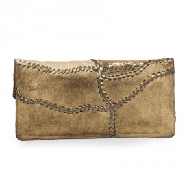 Pochette BALMAIN cuir et crocodile